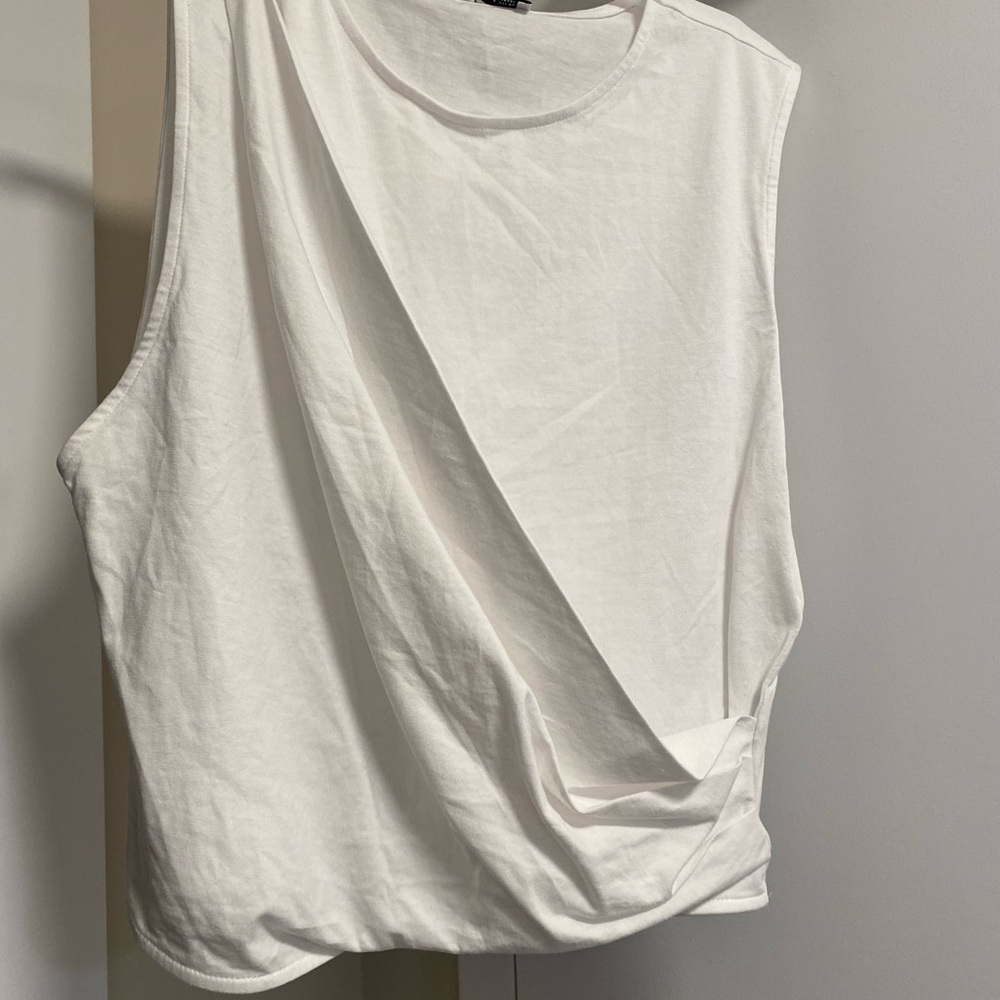 Zara Cream Muscle Tee